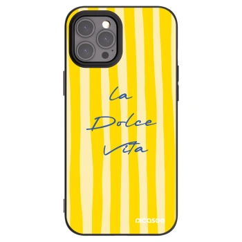 Picasee silikonowe czarne etui na Apple iPhone 12 Pro Max - Ladolcevita
