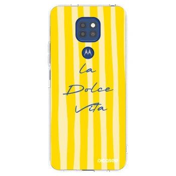 Picasee silikonowe przeźroczyste etui na Motorola Moto G9 Play - Ladolcevita