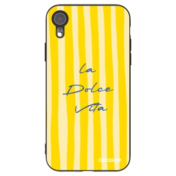 Picasee silikonowe czarne etui na Apple iPhone XR - Ladolcevita