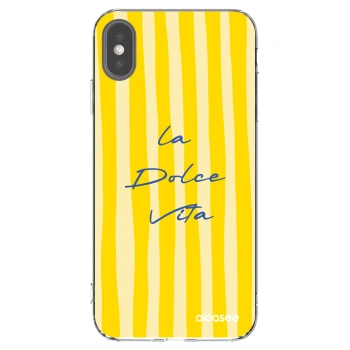 Picasee silikonowe przeźroczyste etui na Apple iPhone XS Max - Ladolcevita