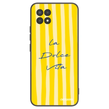 Picasee silikonowe czarne etui na Realme 8i - Ladolcevita