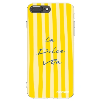 Picasee silikonowe przeźroczyste etui na Apple iPhone 8 Plus - Ladolcevita