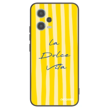 Picasee silikonowe czarne etui na Xiaomi Redmi Note 12 5G - Ladolcevita