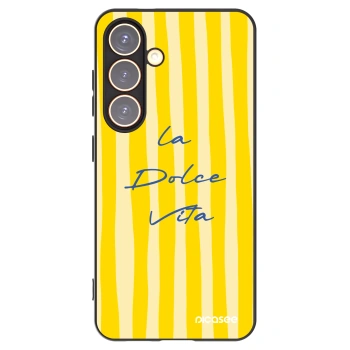 Picasee silikonowe czarne etui na Samsung Galaxy S24 S921B 5G - Ladolcevita