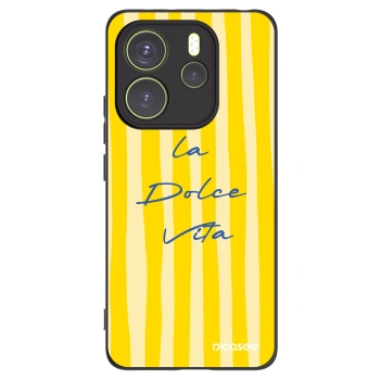 Picasee silikonowe czarne etui na Xiaomi Redmi Note 14 4G - Ladolcevita