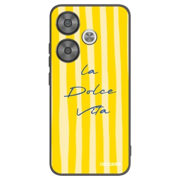 Picasee silikonowe czarne etui na Xiaomi Poco F6 - Ladolcevita