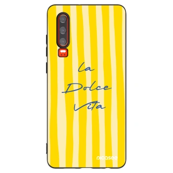 Picasee silikonowe czarne etui na Huawei P30 - Ladolcevita