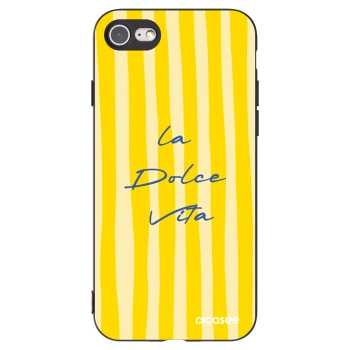 Picasee silikonowe czarne etui na Apple iPhone SE 2020 - Ladolcevita