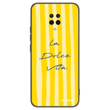 Picasee silikonowe czarne etui na Xiaomi Redmi Note 9 Pro - Ladolcevita
