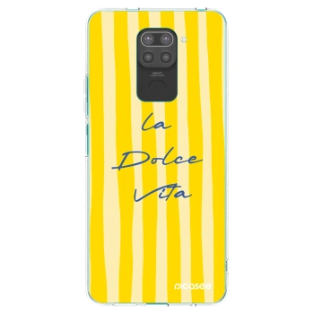 Picasee silikonowe czarne etui na Xiaomi Redmi Note 9 - Ladolcevita