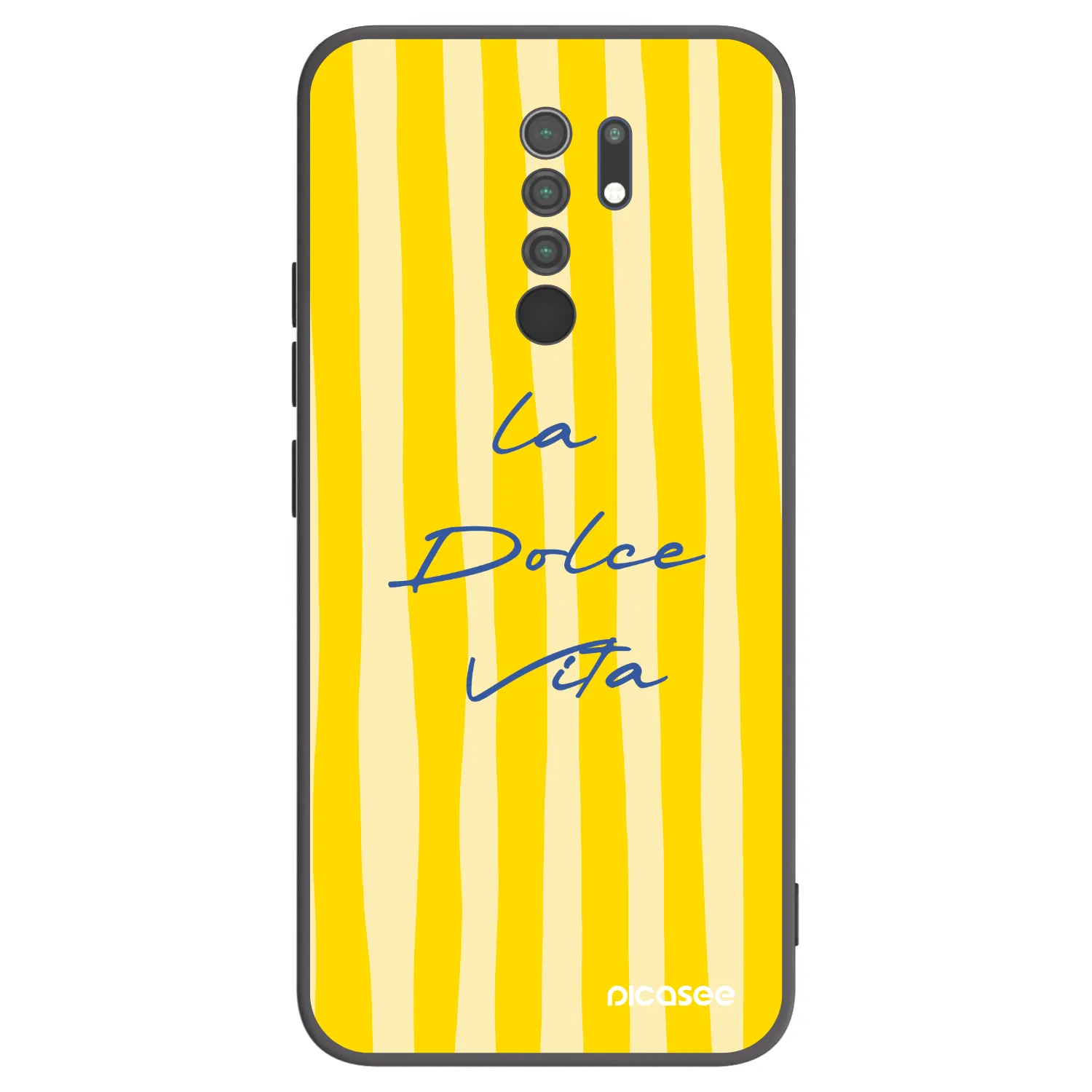 Picasee silikonowe czarne etui na Xiaomi Redmi 9 - Ladolcevita