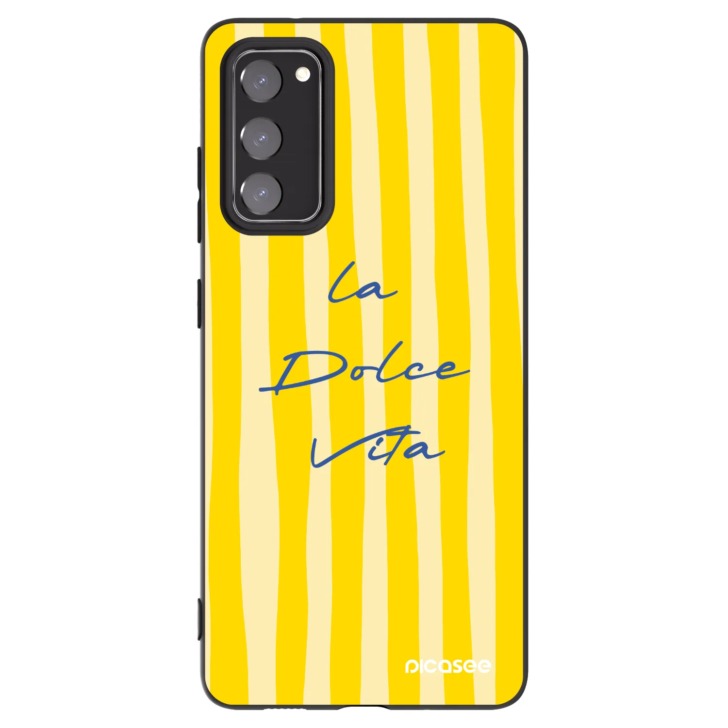 Picasee silikonowe czarne etui na Samsung Galaxy S20 FE - Ladolcevita