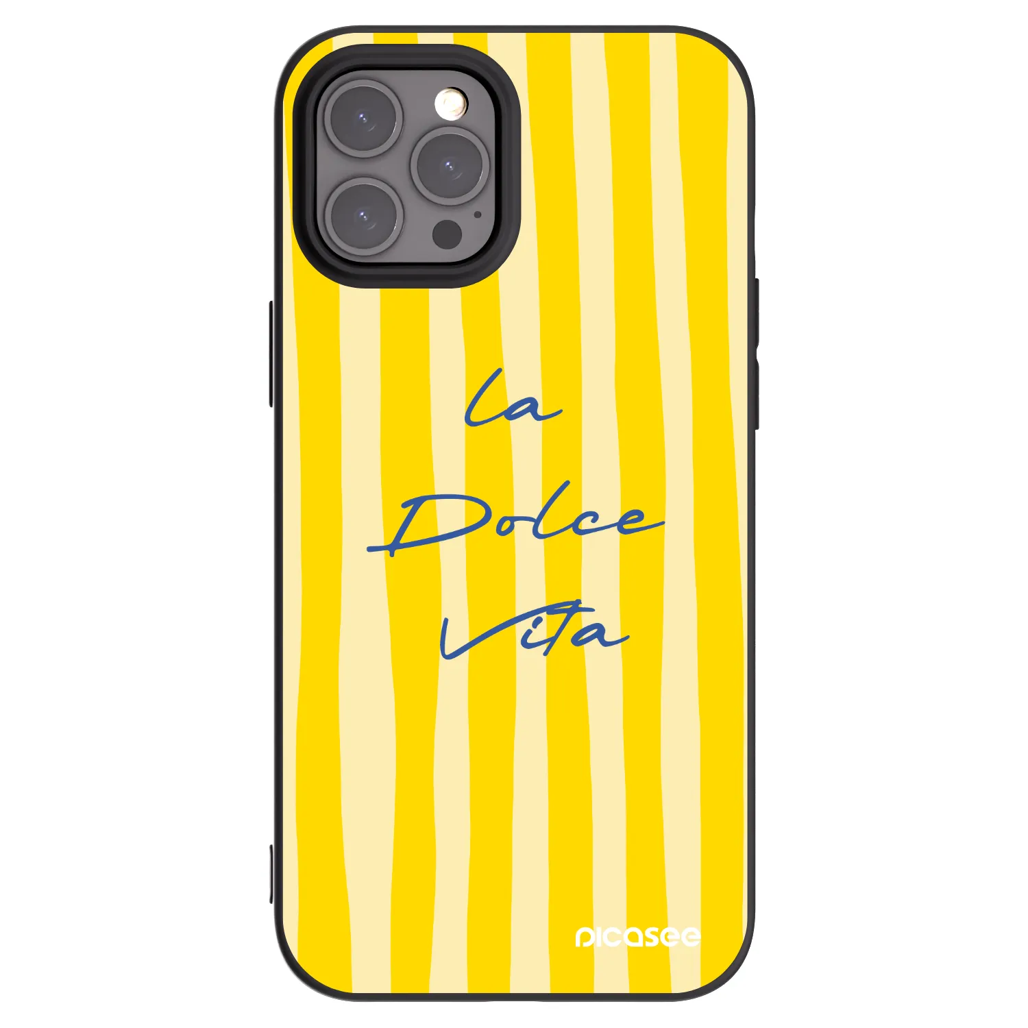 Picasee silikonowe czarne etui na Apple iPhone 12 Pro Max - Ladolcevita