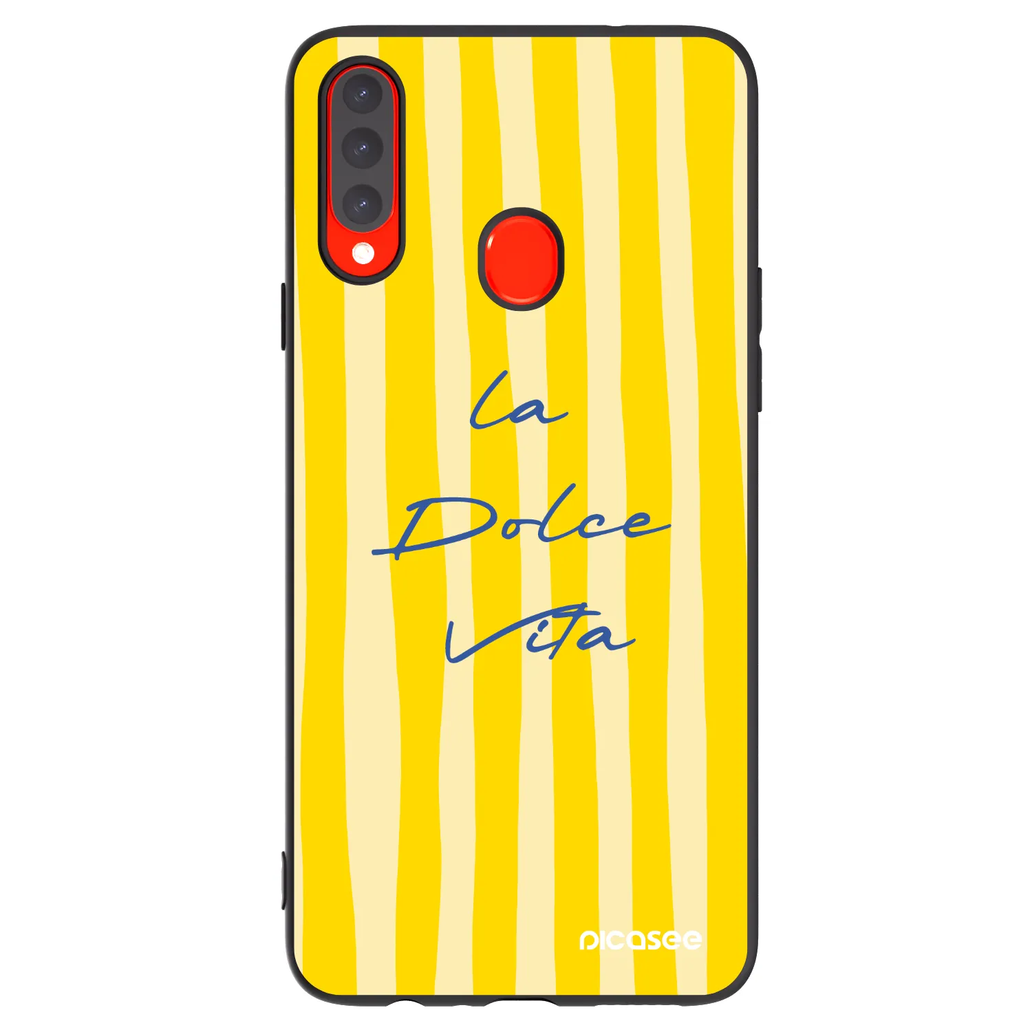 Picasee silikonowe czarne etui na Samsung Galaxy A20s - Ladolcevita