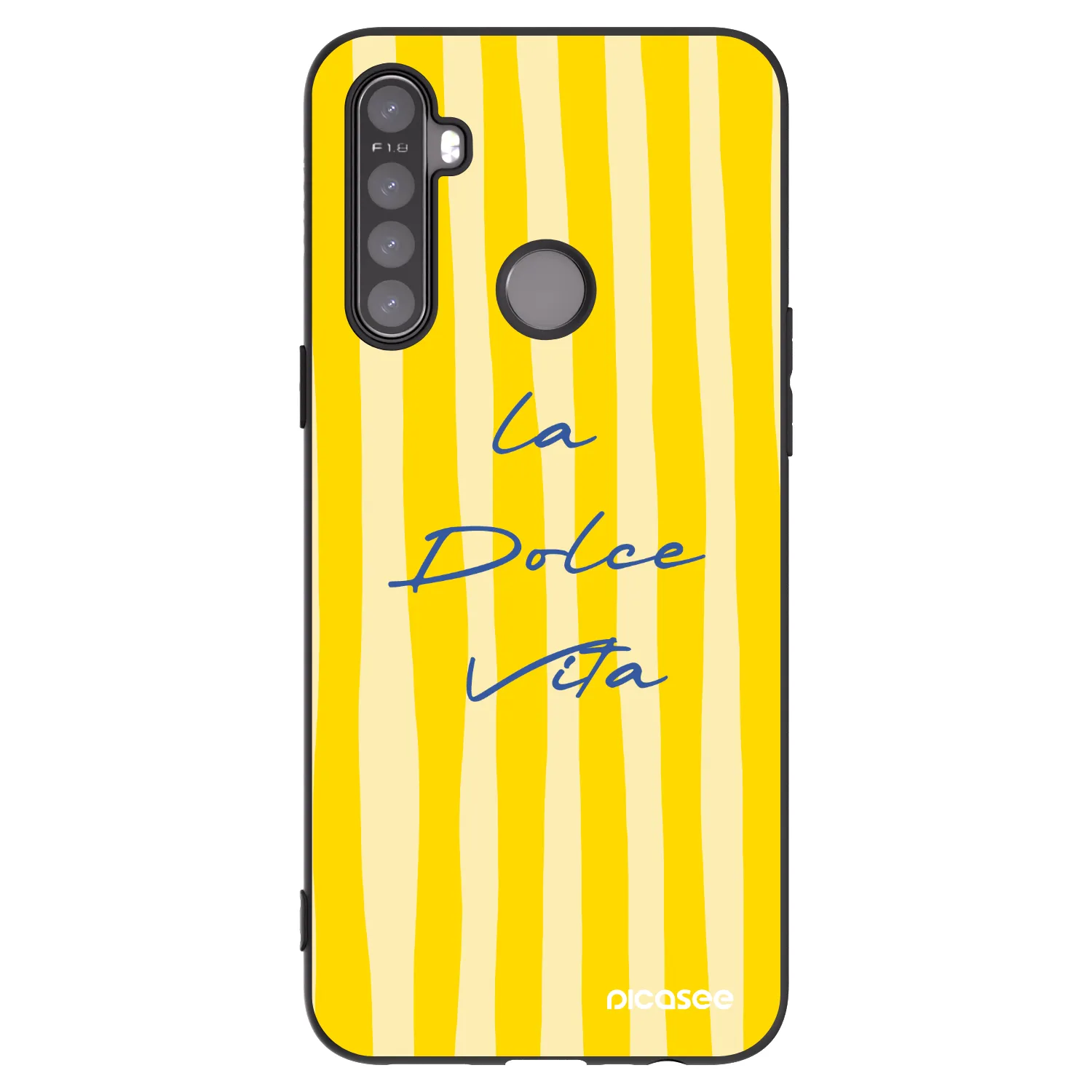 Picasee silikonowe czarne etui na Realme 5 - Ladolcevita