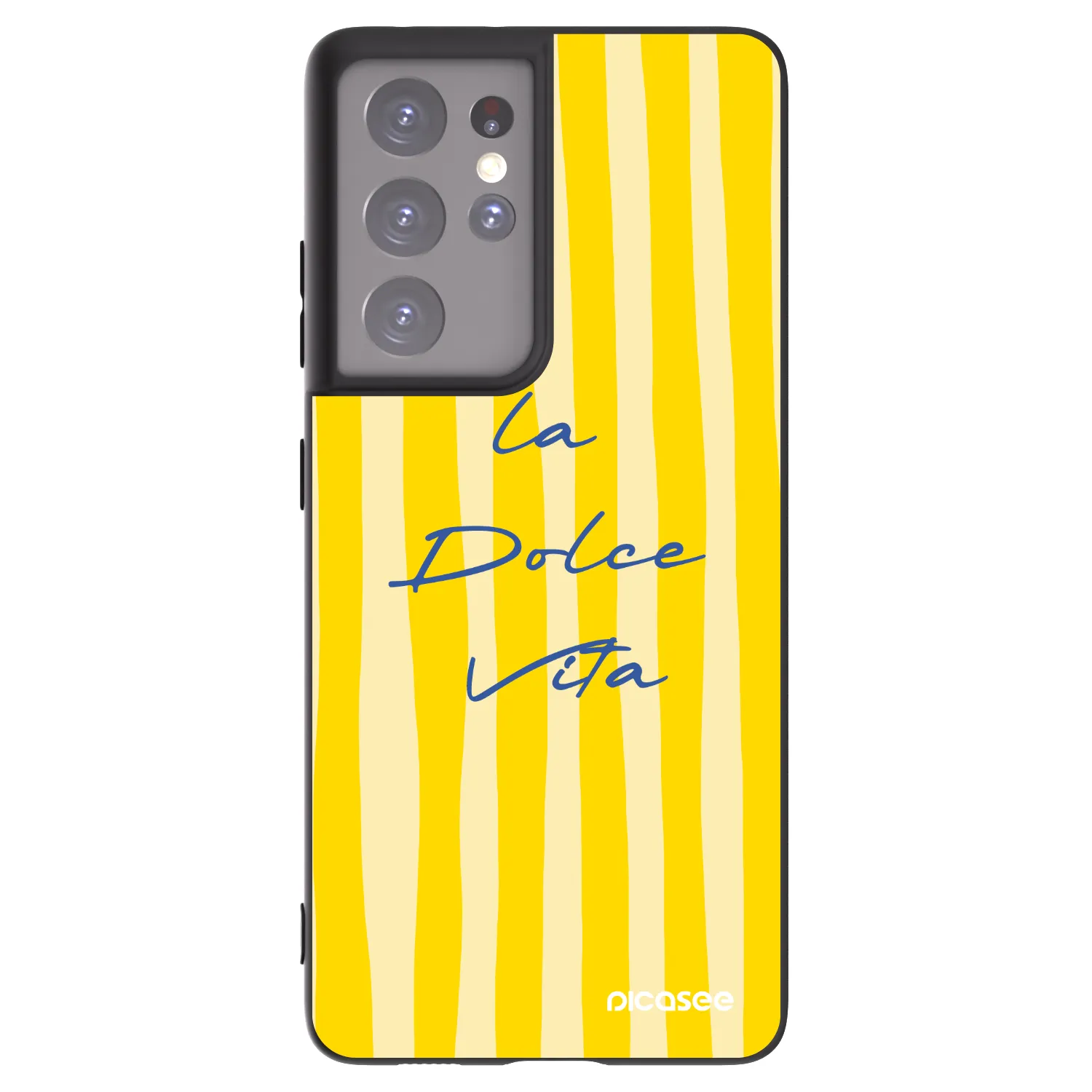Picasee silikonowe czarne etui na Samsung Galaxy S21 Ultra 5G G998B - Ladolcevita