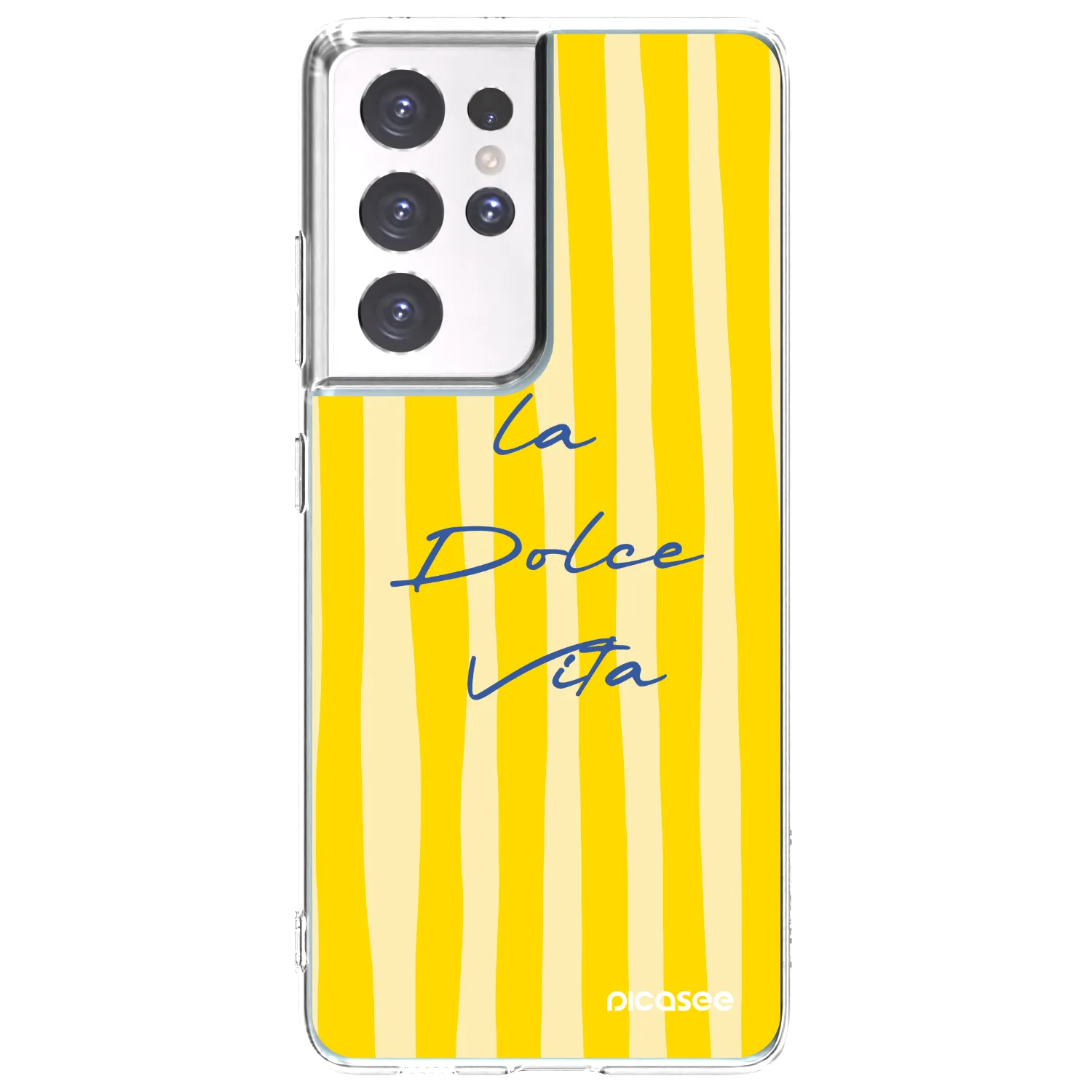 Picasee silikonowe przeźroczyste etui na Samsung Galaxy S21 Ultra 5G G998B - Ladolcevita