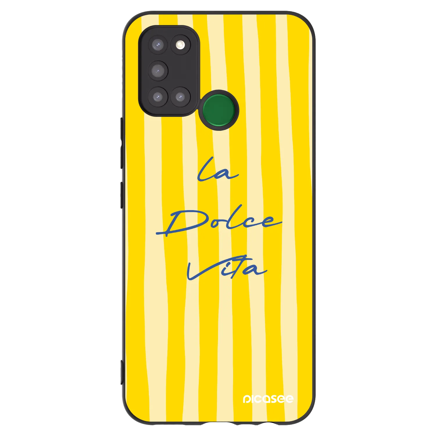 Picasee silikonowe czarne etui na Realme 7i - Ladolcevita