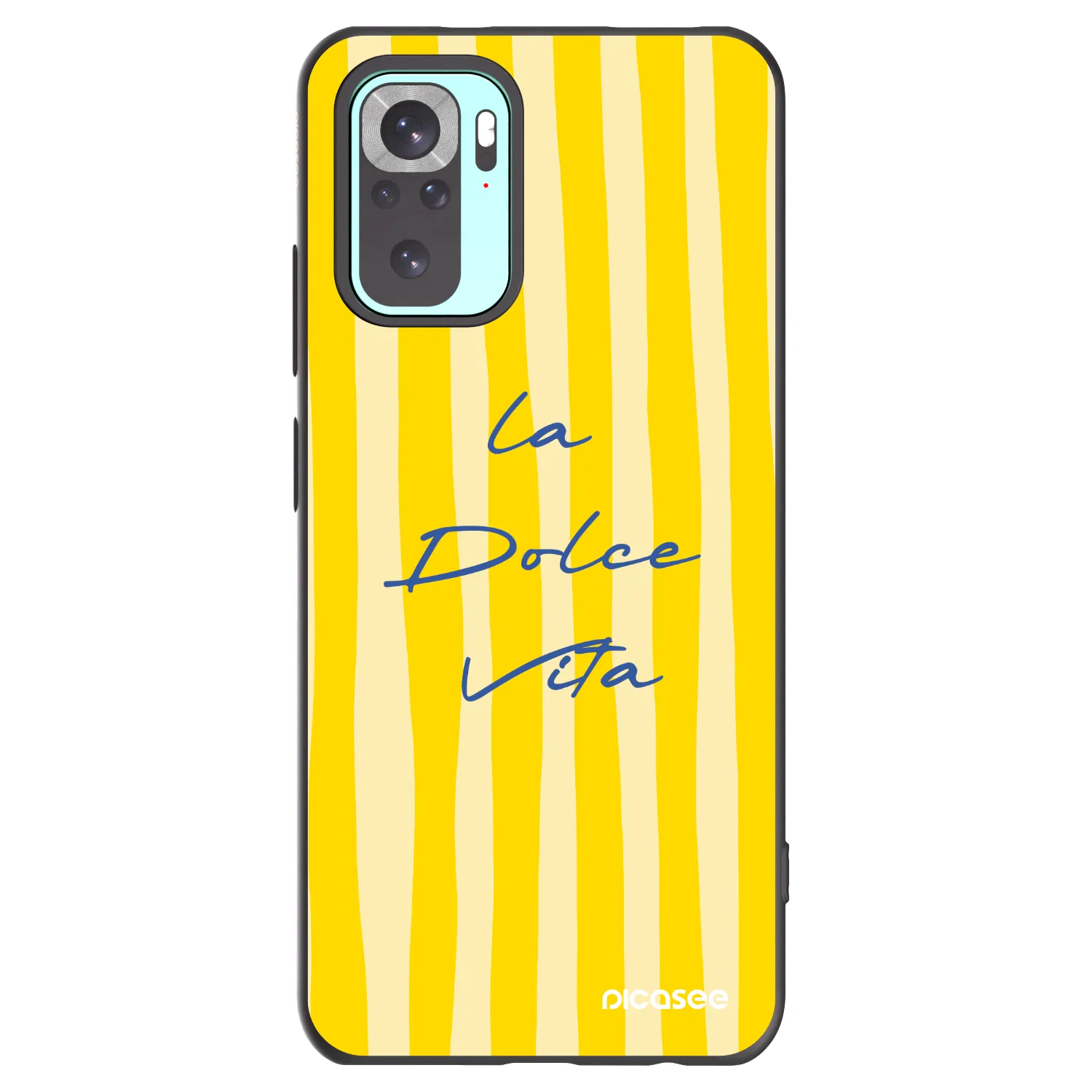 Picasee silikonowe czarne etui na Xiaomi Redmi Note 10 Pro - Ladolcevita