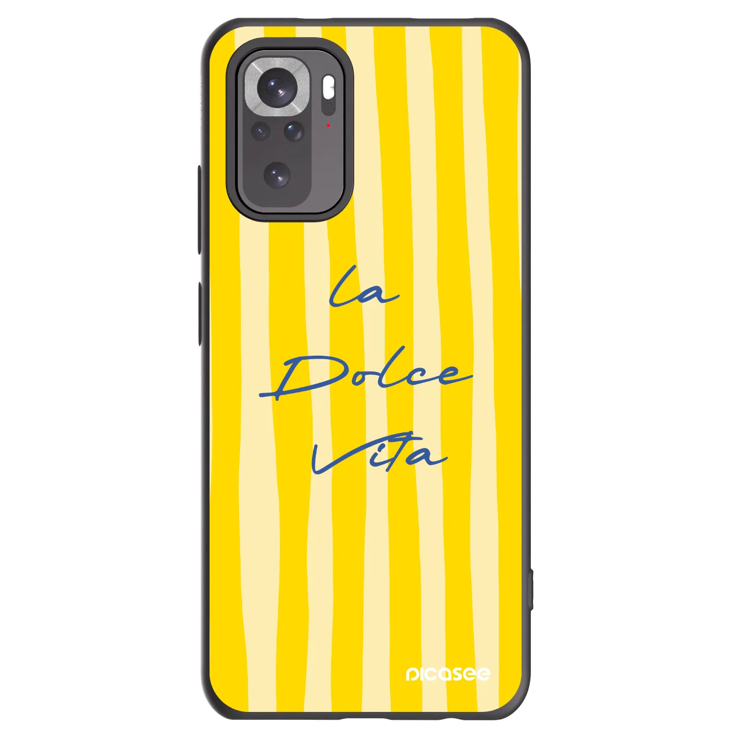Picasee silikonowe czarne etui na Xiaomi Redmi Note 10S - Ladolcevita