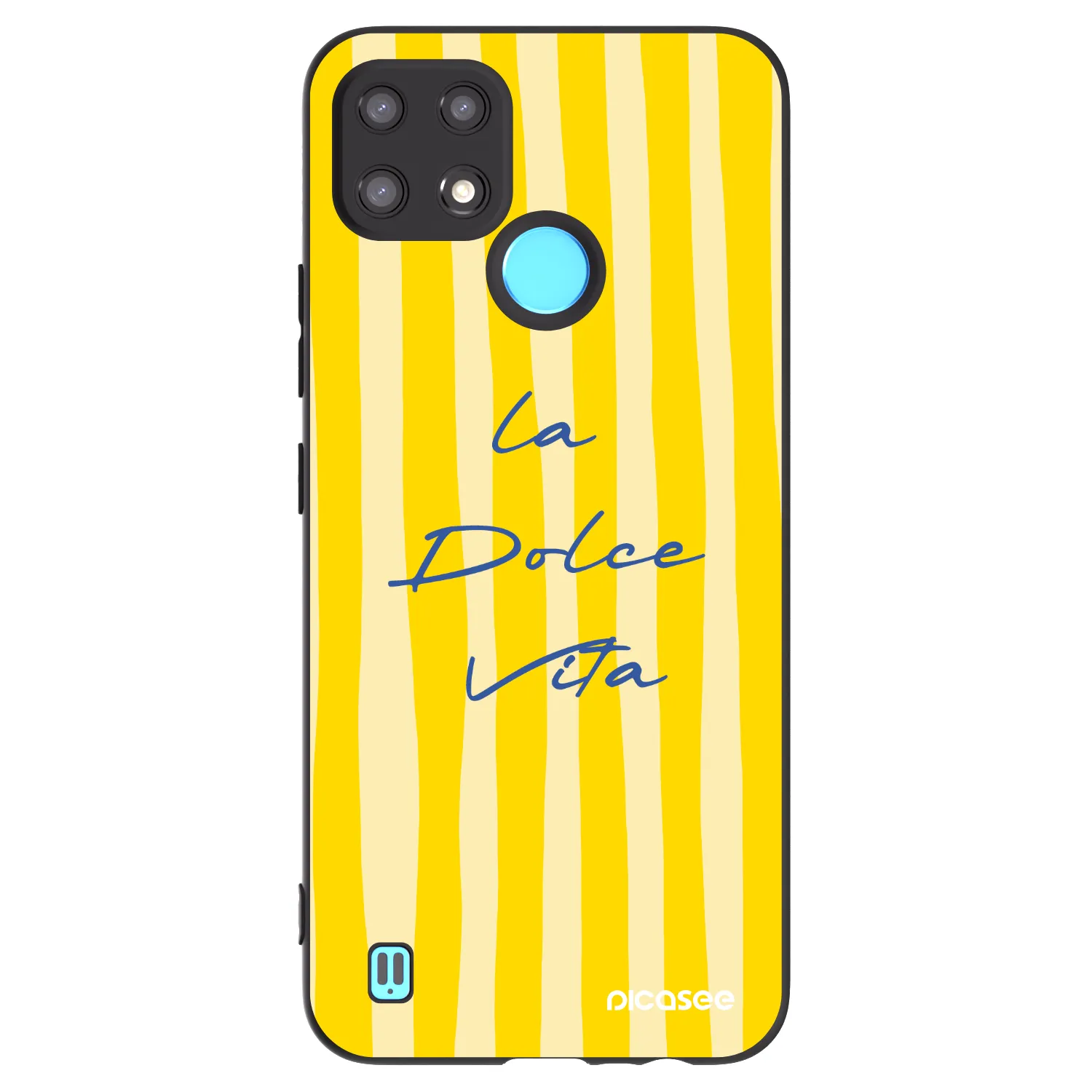 Picasee silikonowe czarne etui na Realme C21 - Ladolcevita