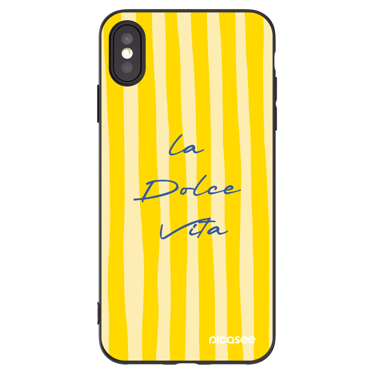 Picasee silikonowe czarne etui na Apple iPhone XS Max - Ladolcevita