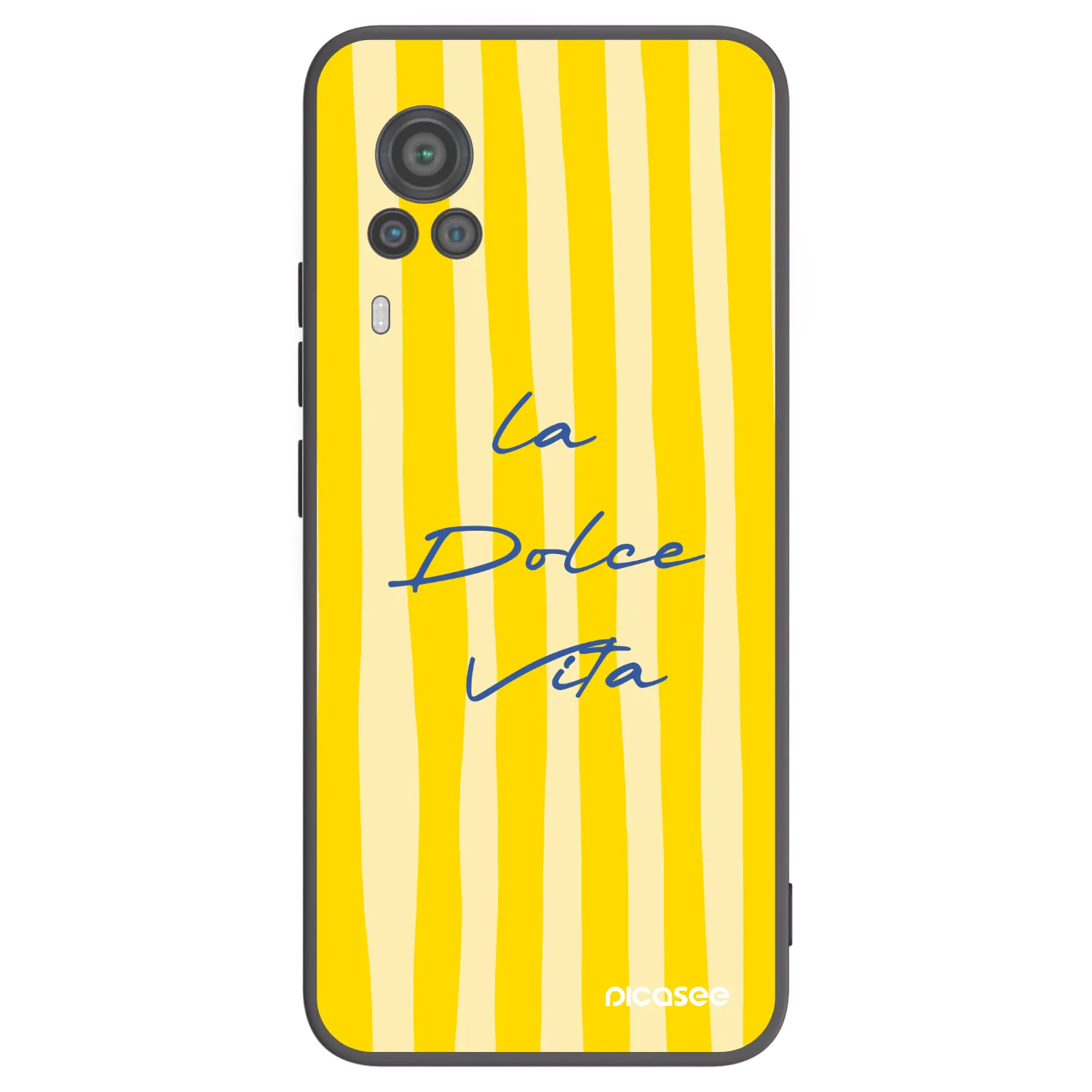 Picasee silikonowe czarne etui na Vivo X60 Pro 5G - Ladolcevita