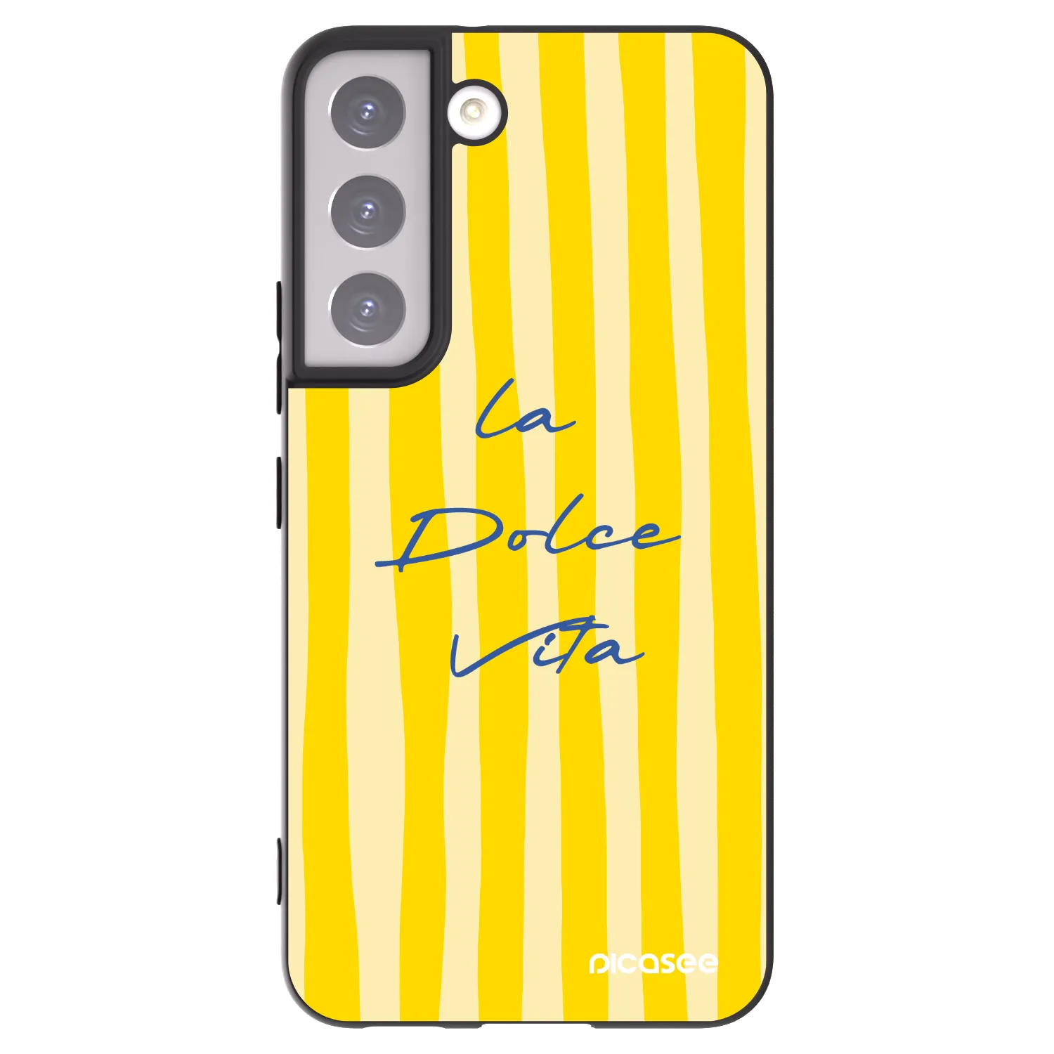 Picasee silikonowe czarne etui na Samsung Galaxy S22 5G - Ladolcevita