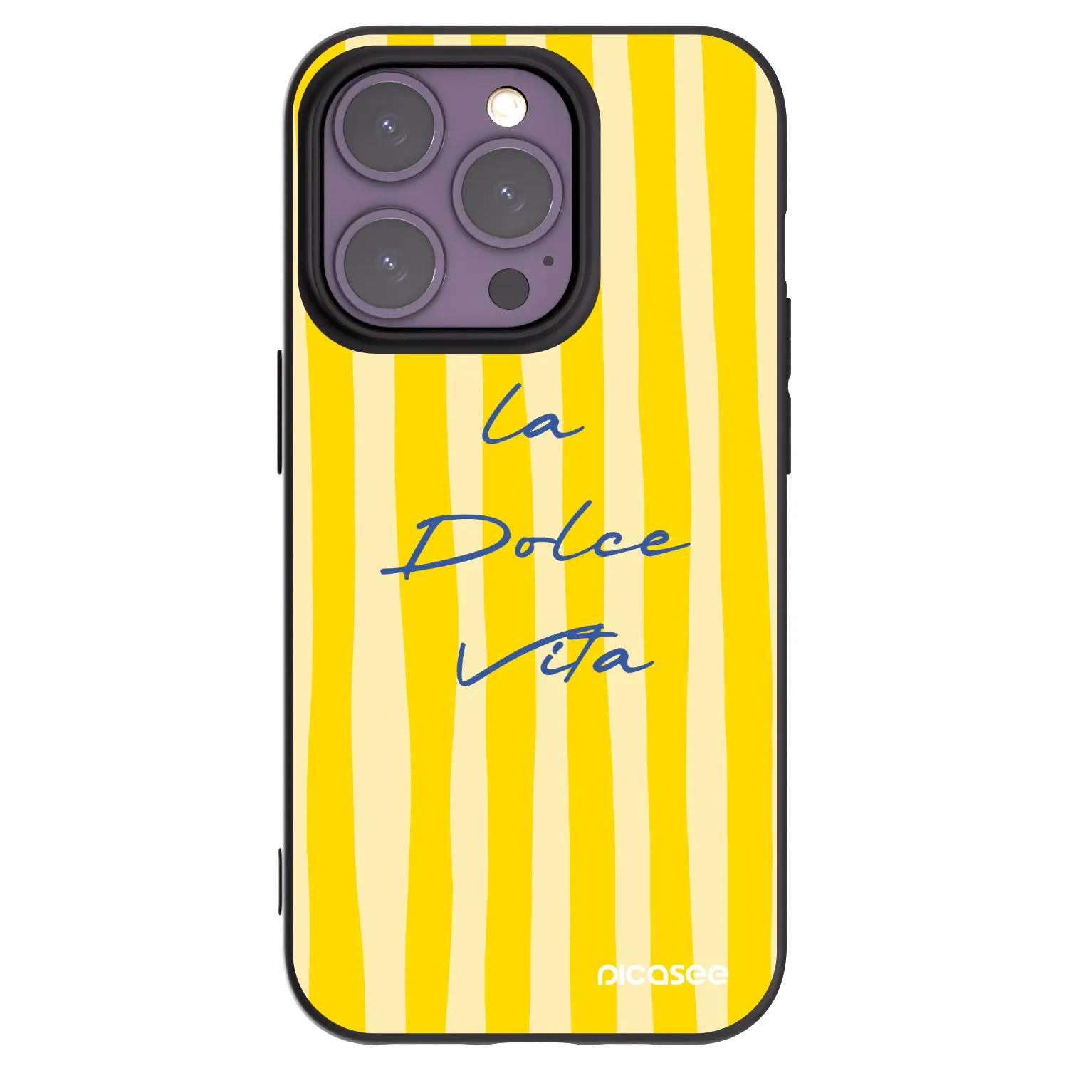 Picasee silikonowe czarne etui na Apple iPhone 14 Pro - Ladolcevita