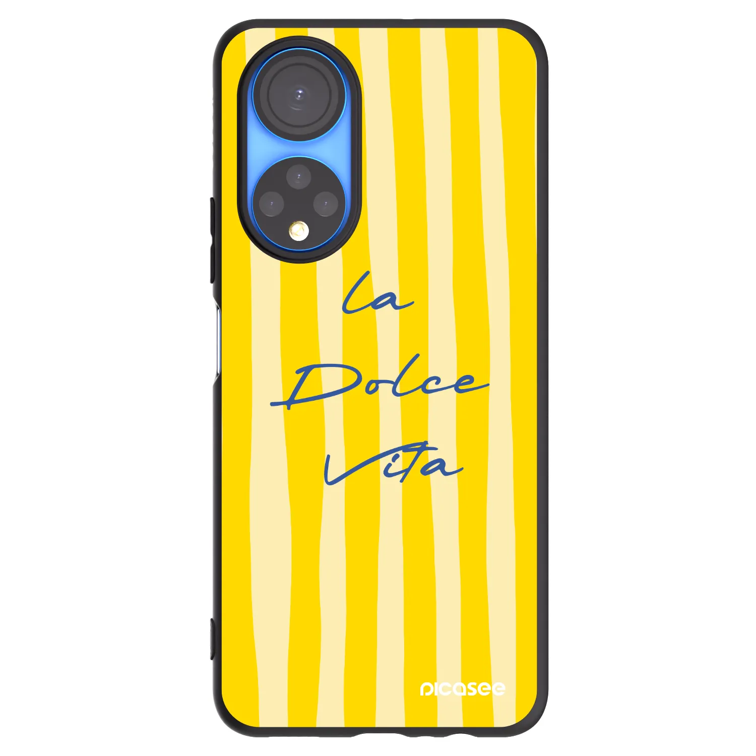 Picasee silikonowe czarne etui na Honor X7 - Ladolcevita