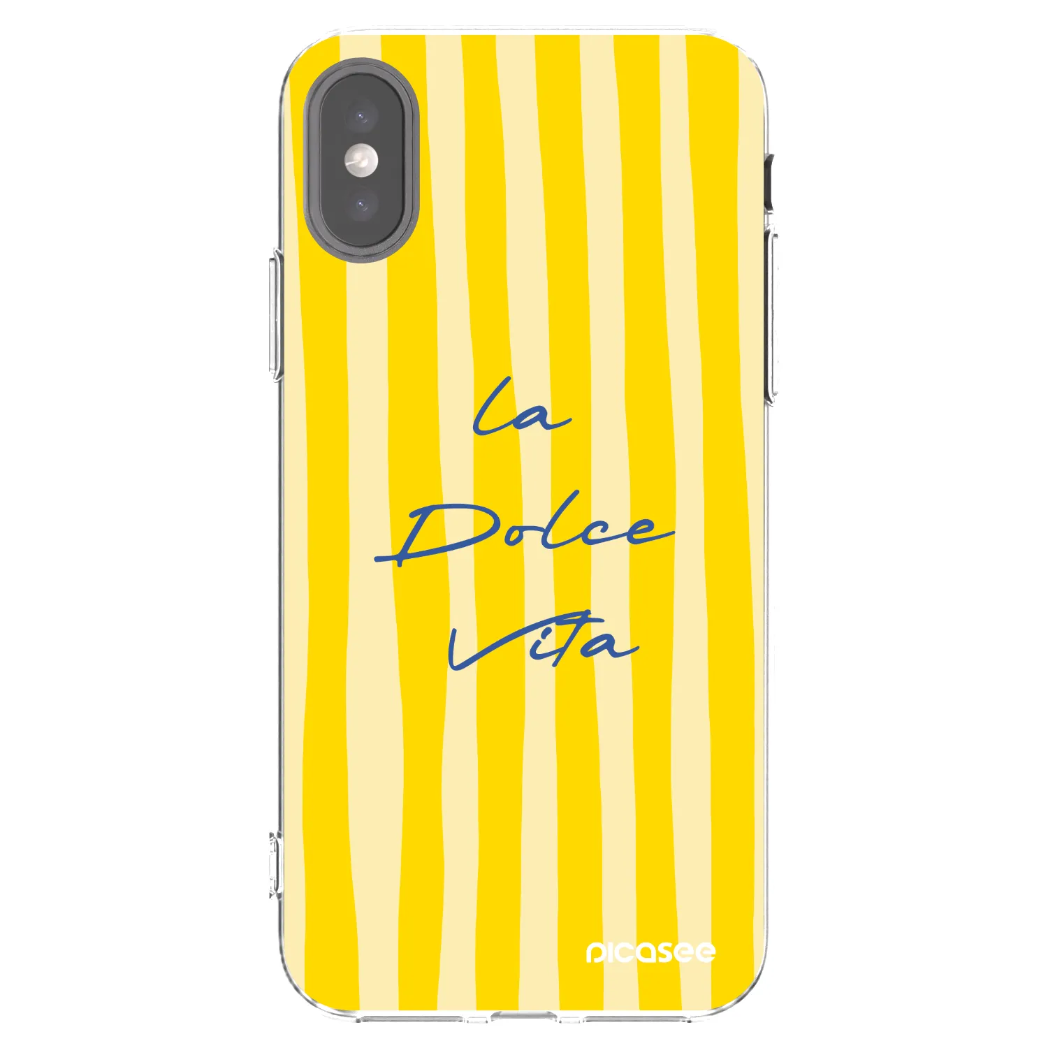 Picasee silikonowe przeźroczyste etui na Apple iPhone X/XS - Ladolcevita