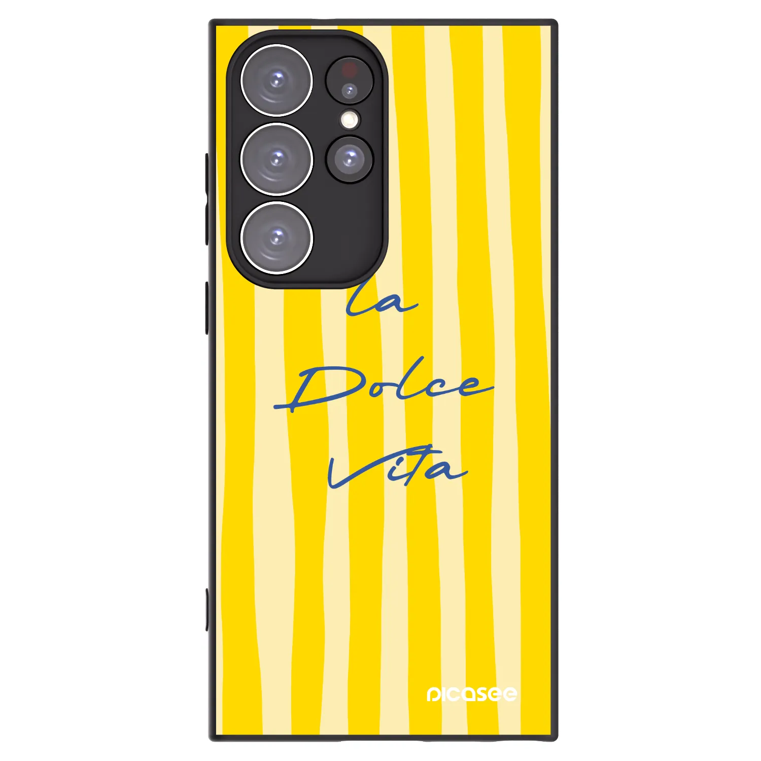 Picasee silikonowe czarne etui na Samsung Galaxy S23 Ultra 5G - Ladolcevita