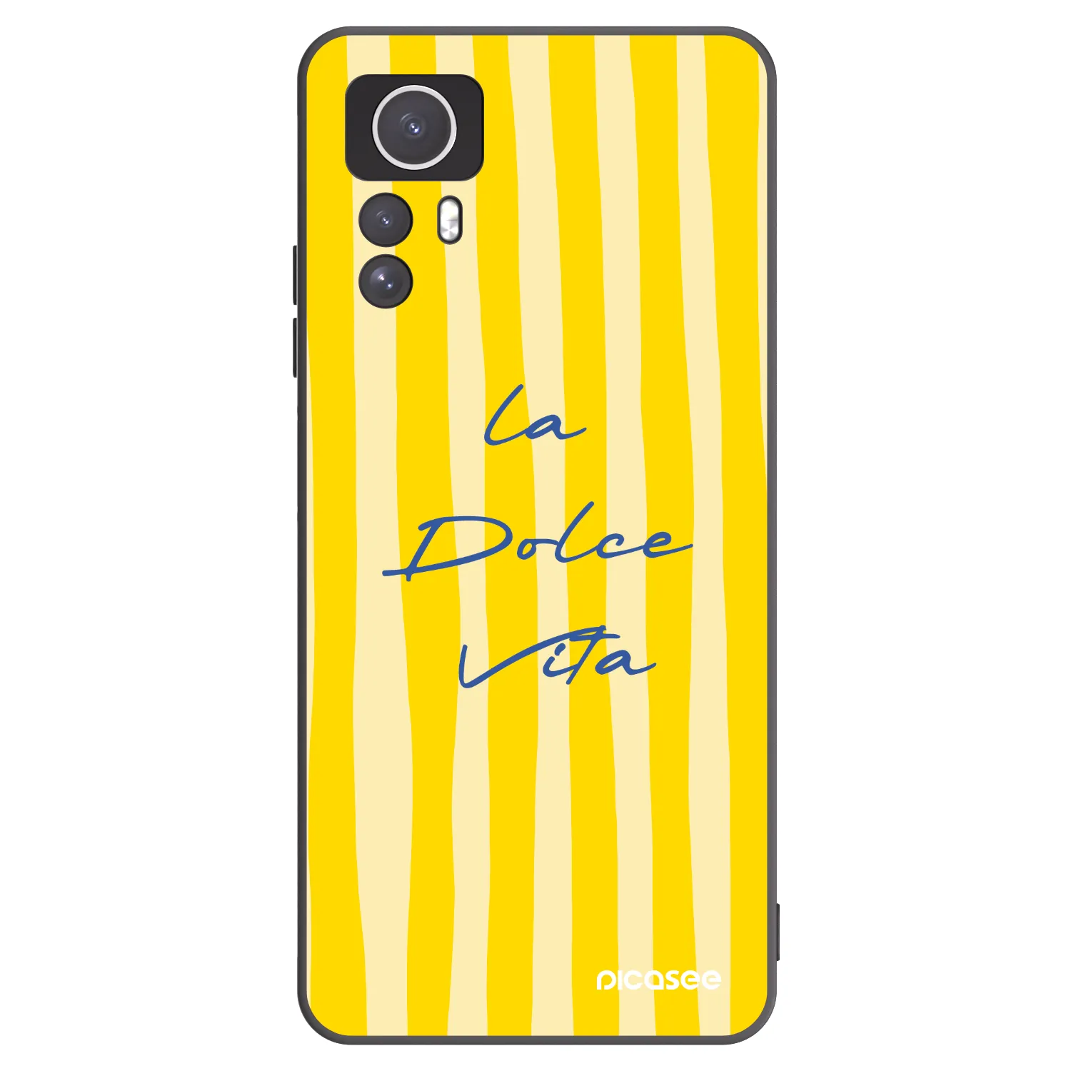 Picasee silikonowe czarne etui na Xiaomi Redmi Note 12S - Ladolcevita