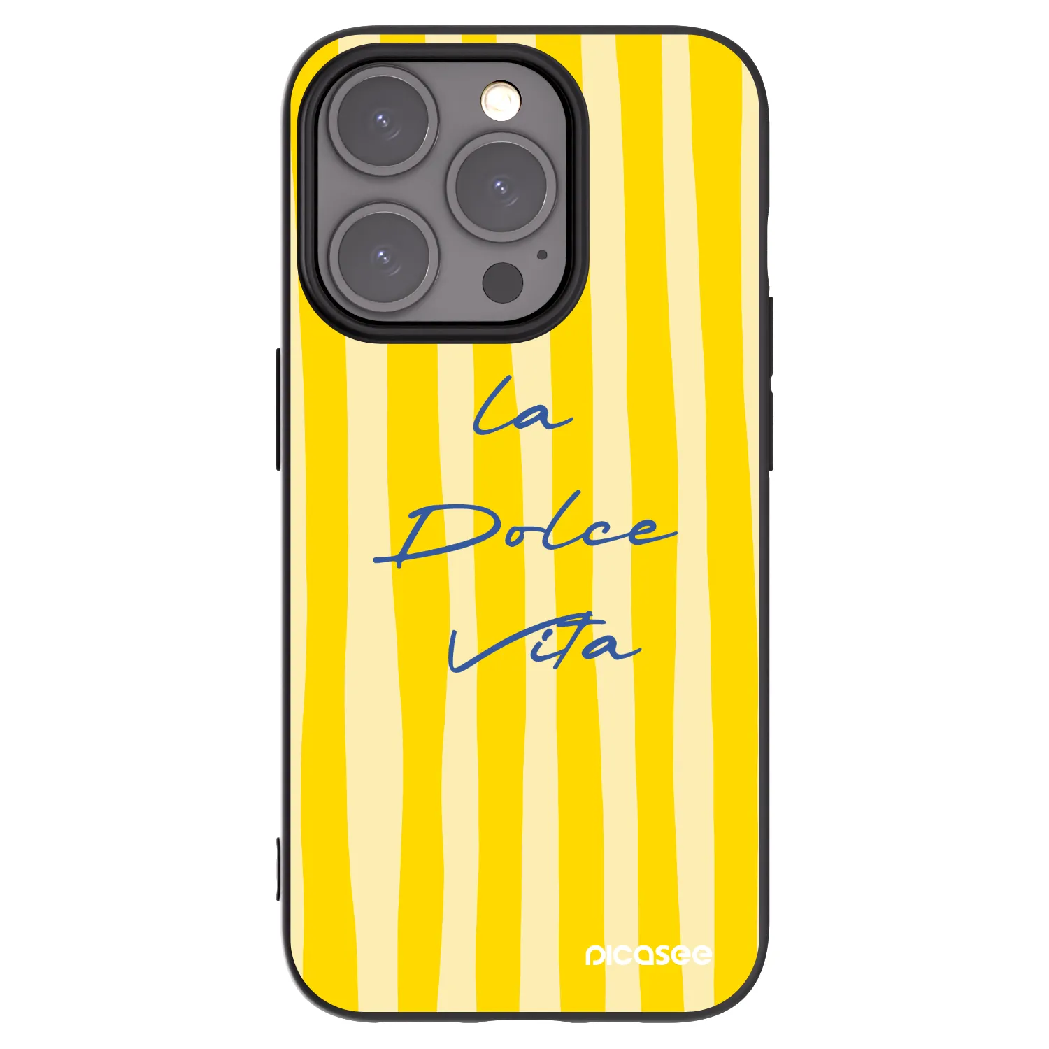 Picasee silikonowe czarne etui na Apple iPhone 15 Pro - Ladolcevita