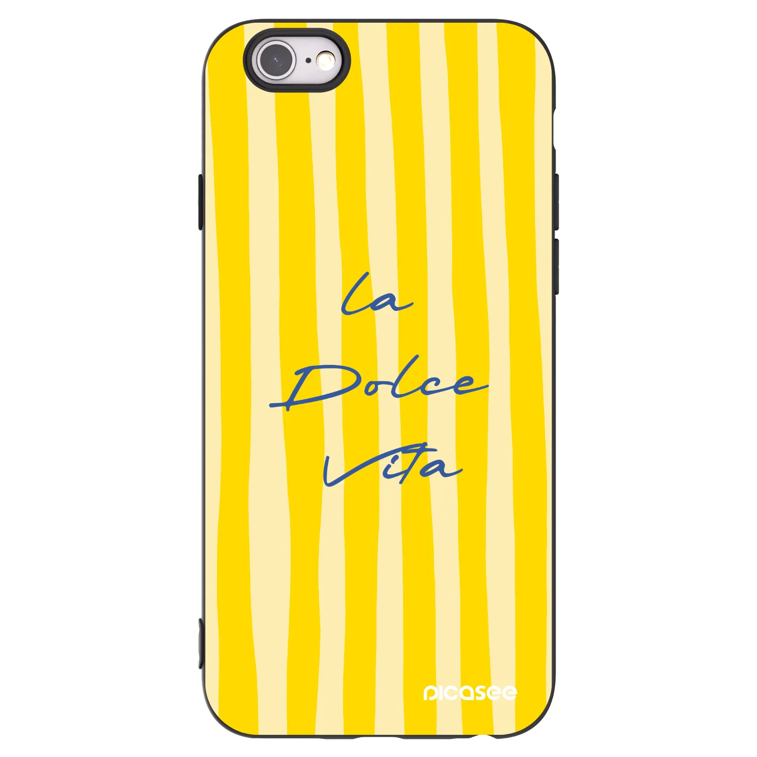 Picasee silikonowe czarne etui na Apple iPhone 6/6S - Ladolcevita