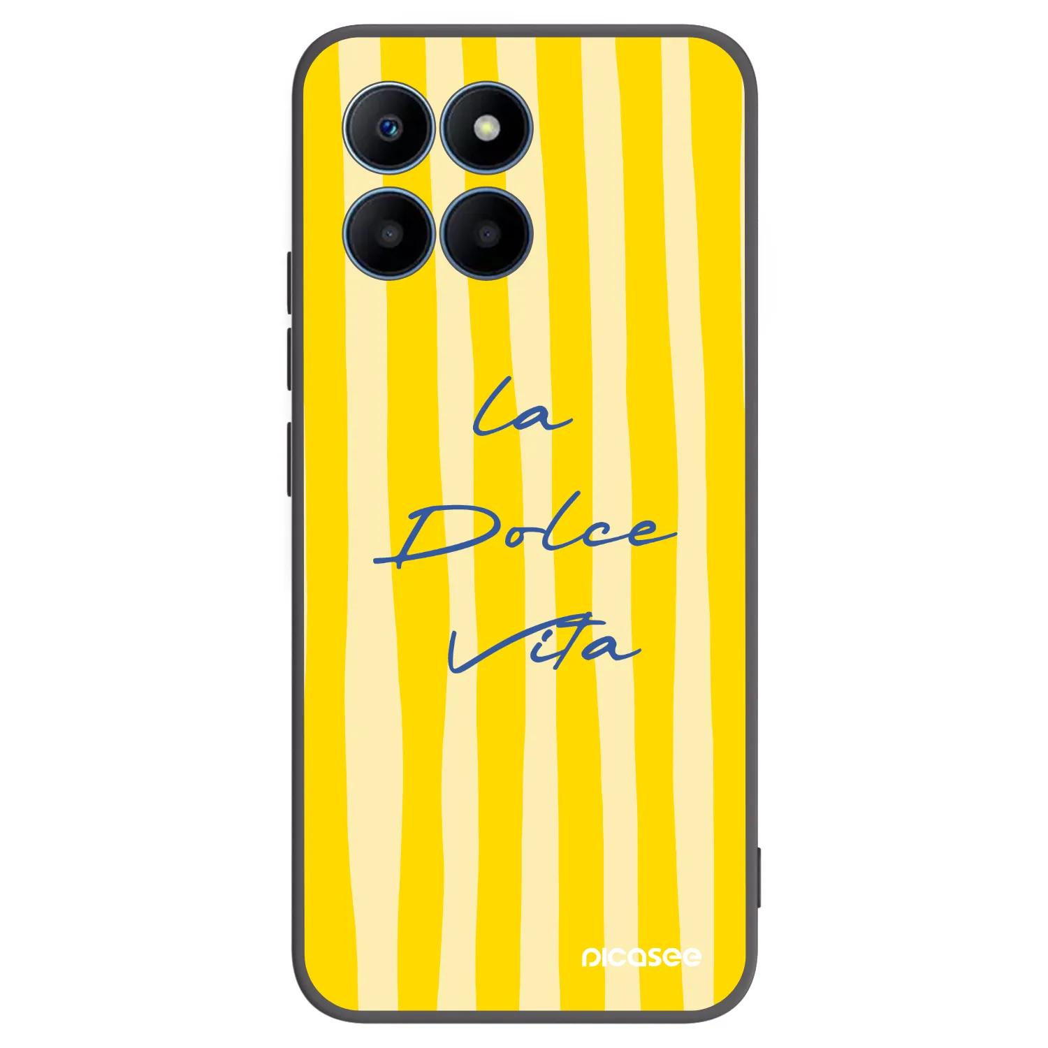 Picasee silikonowe czarne etui na Honor 70 Lite - Ladolcevita
