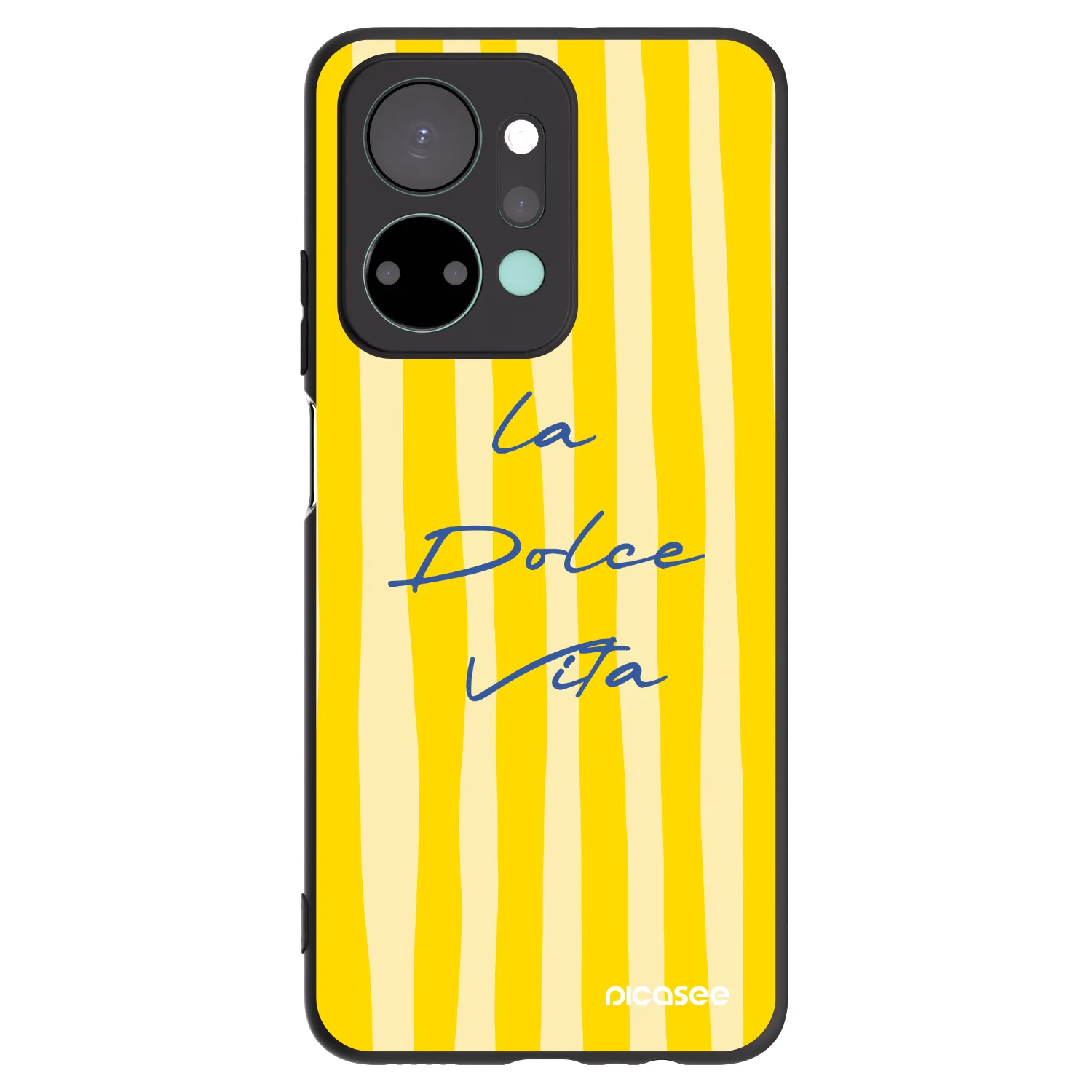 Picasee silikonowe czarne etui na Honor X7a - Ladolcevita