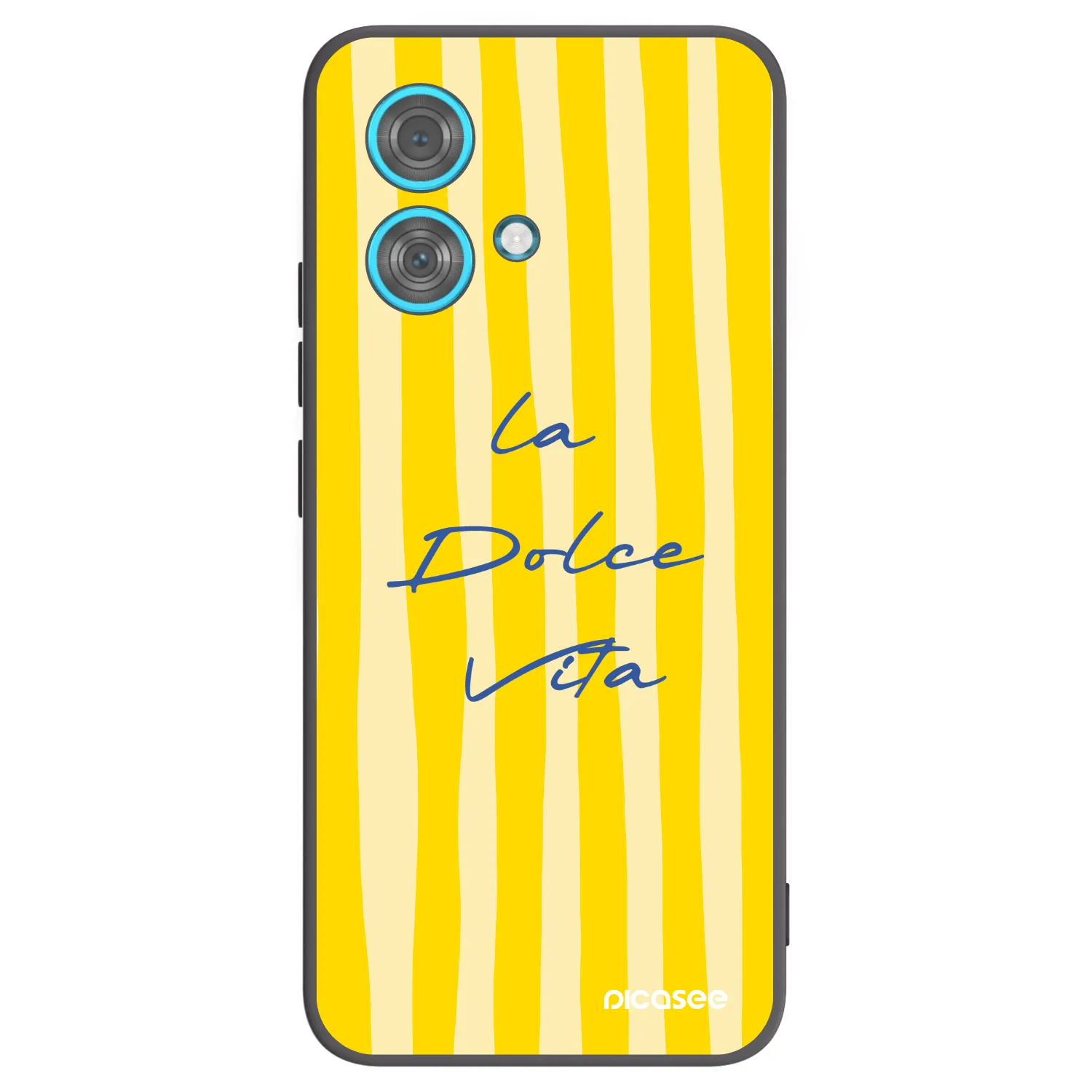 Picasee silikonowe czarne etui na Motorola Edge 40 Neo - Ladolcevita