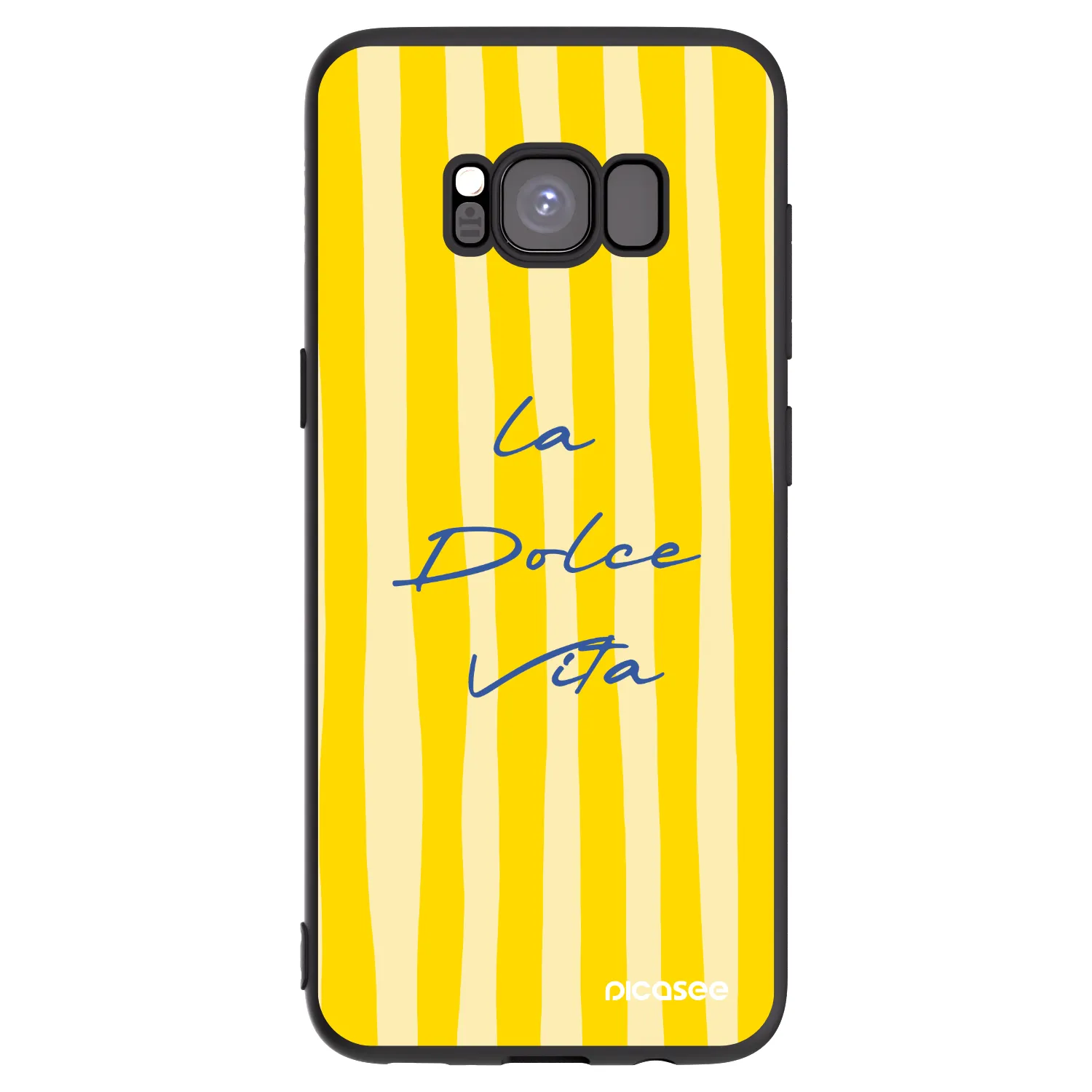 Picasee silikonowe czarne etui na Samsung Galaxy S8 G950F - Ladolcevita