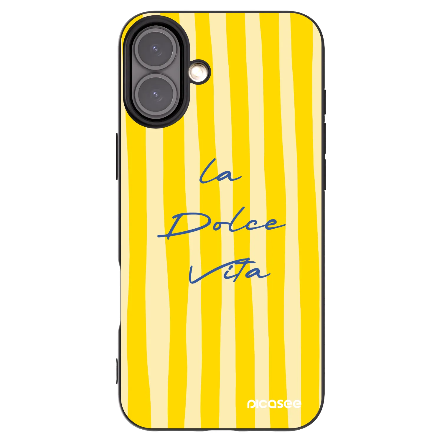 Picasee silikonowe czarne etui na Apple iPhone 16 Plus - Ladolcevita