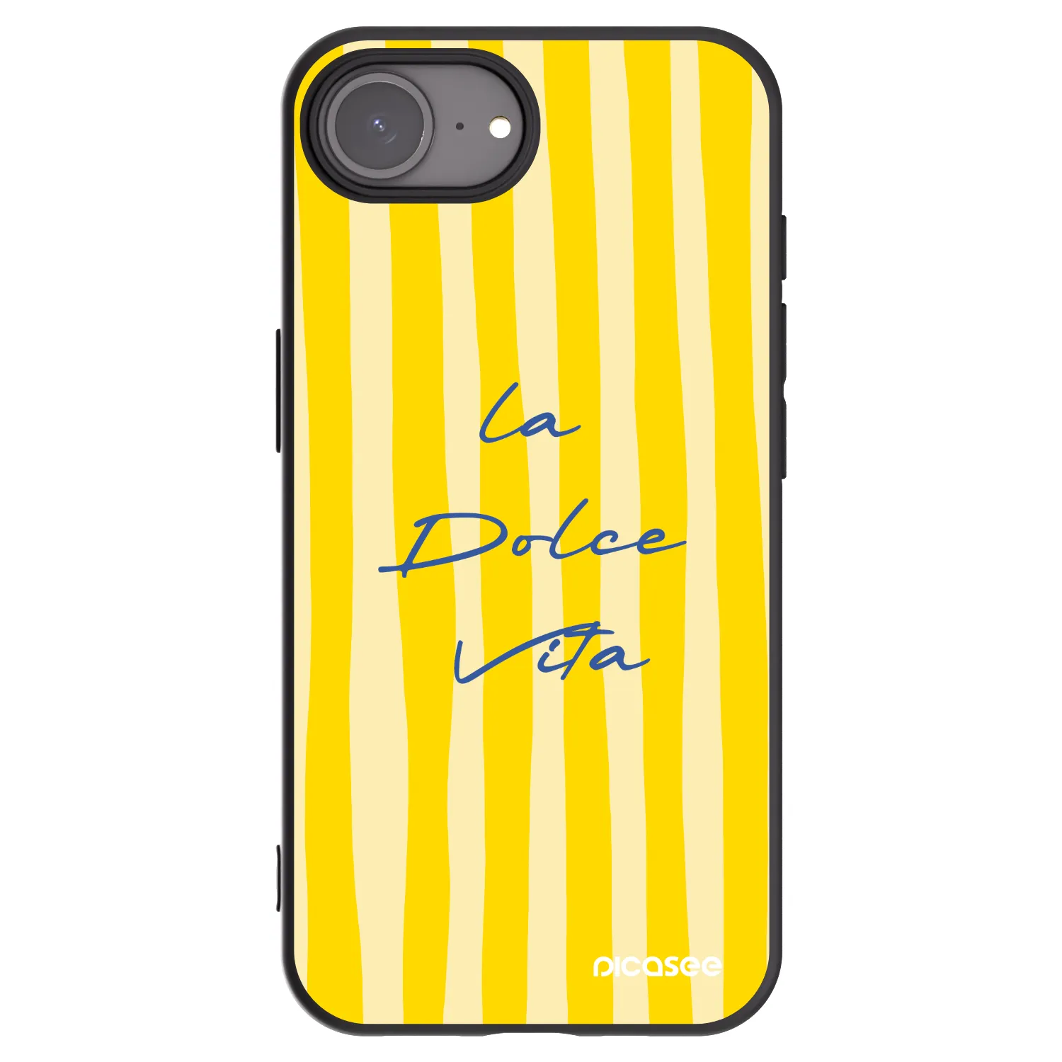 Picasee silikonowe czarne etui na Apple iPhone 16e - Ladolcevita