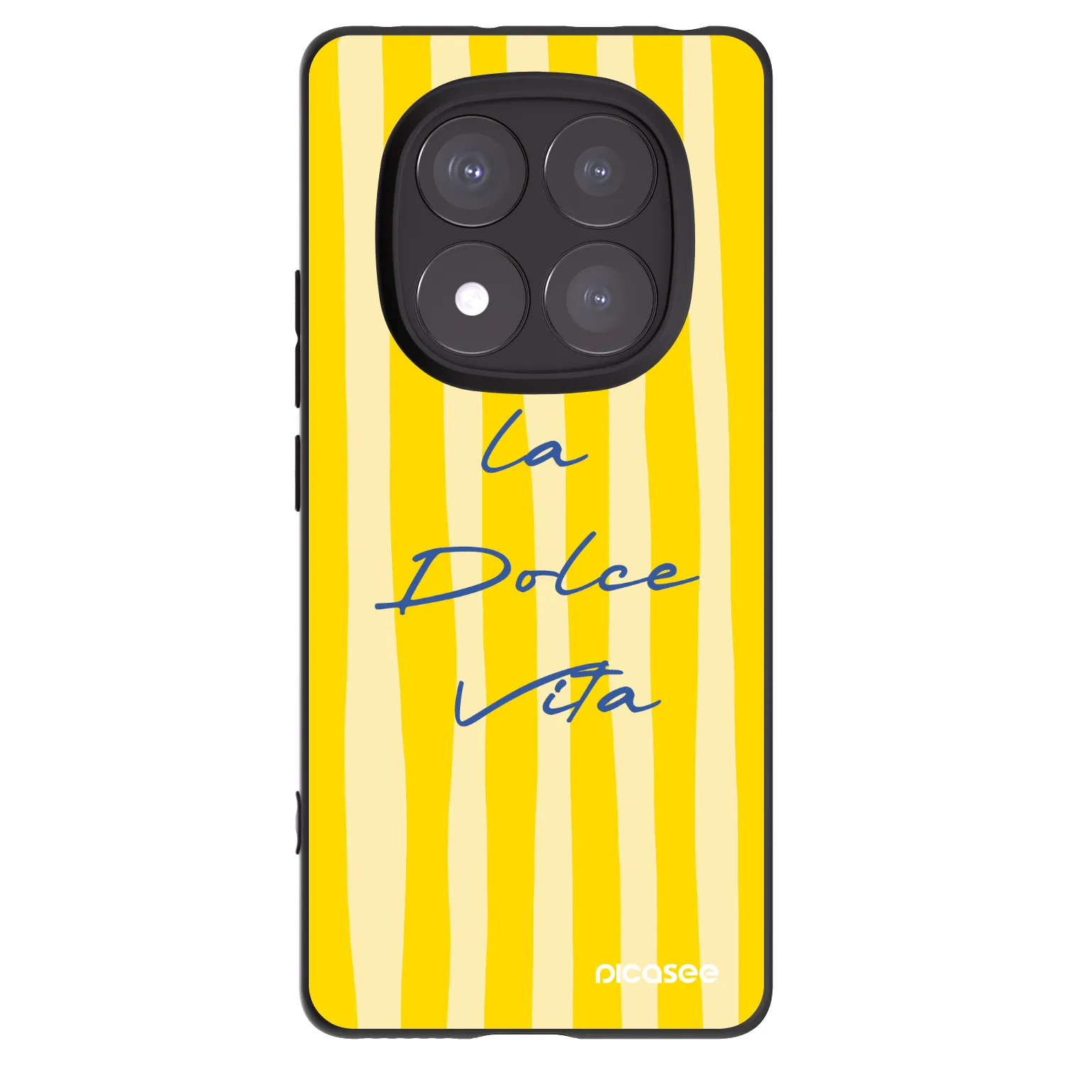 Picasee silikonowe czarne etui na Xiaomi Redmi Note 14 Pro 5G - Ladolcevita