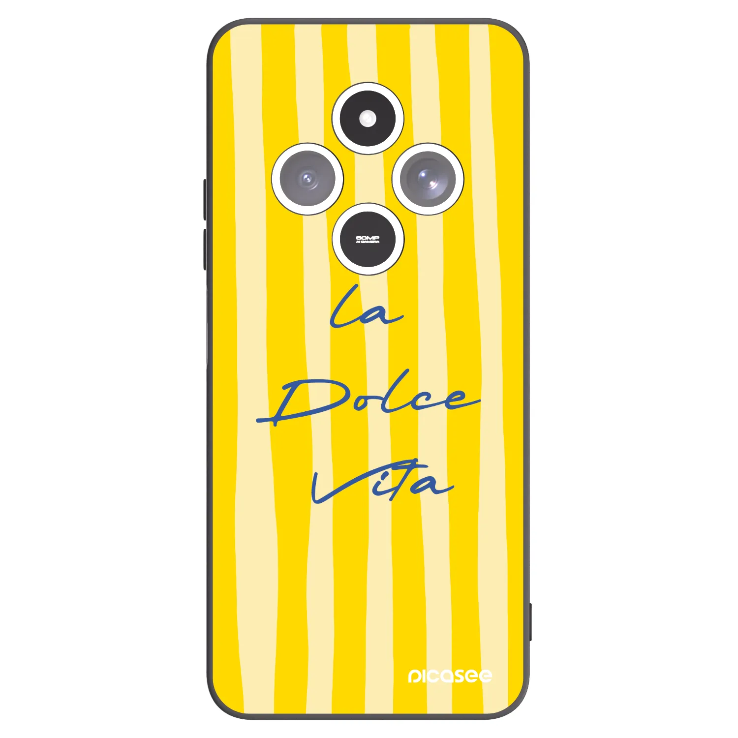 Picasee silikonowe czarne etui na Xiaomi Redmi 14C - Ladolcevita