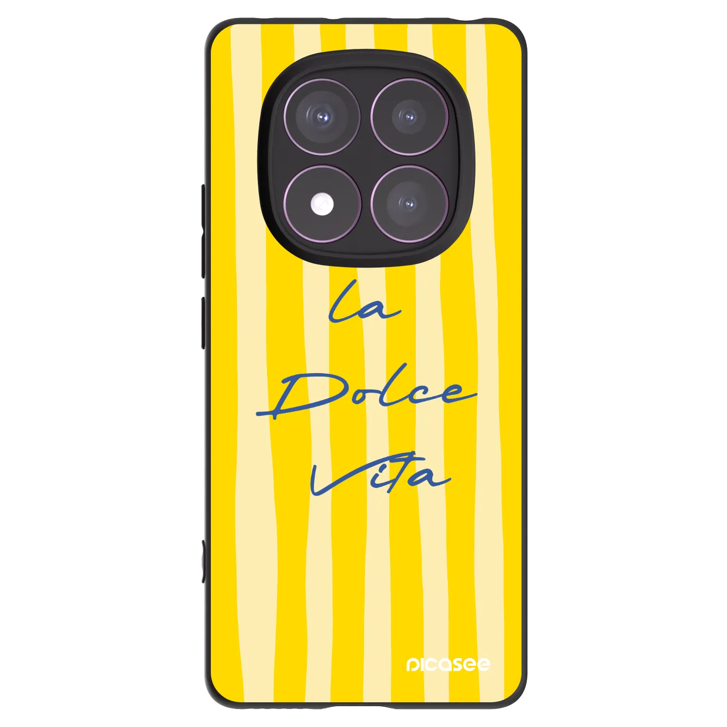 Picasee silikonowe czarne etui na Xiaomi Redmi Note 14 Pro 4G - Ladolcevita