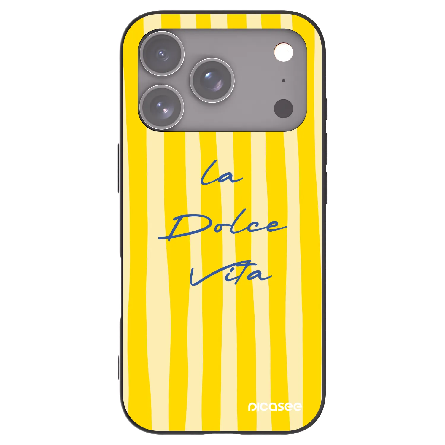 Picasee silikonowe czarne etui na Apple iPhone 17 Pro - Ladolcevita