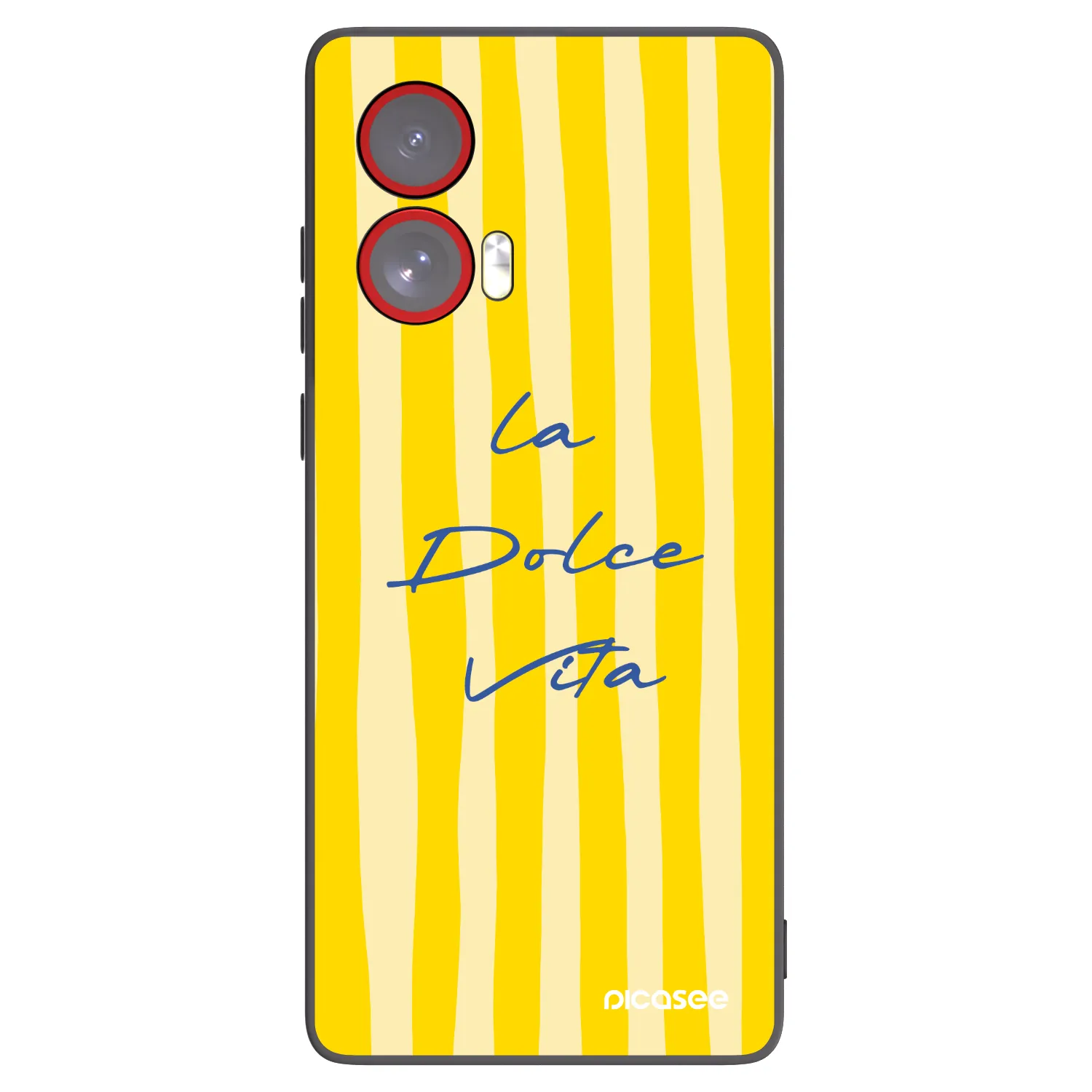 Picasee silikonowe czarne etui na Motorola Edge 50 Fusion - Ladolcevita