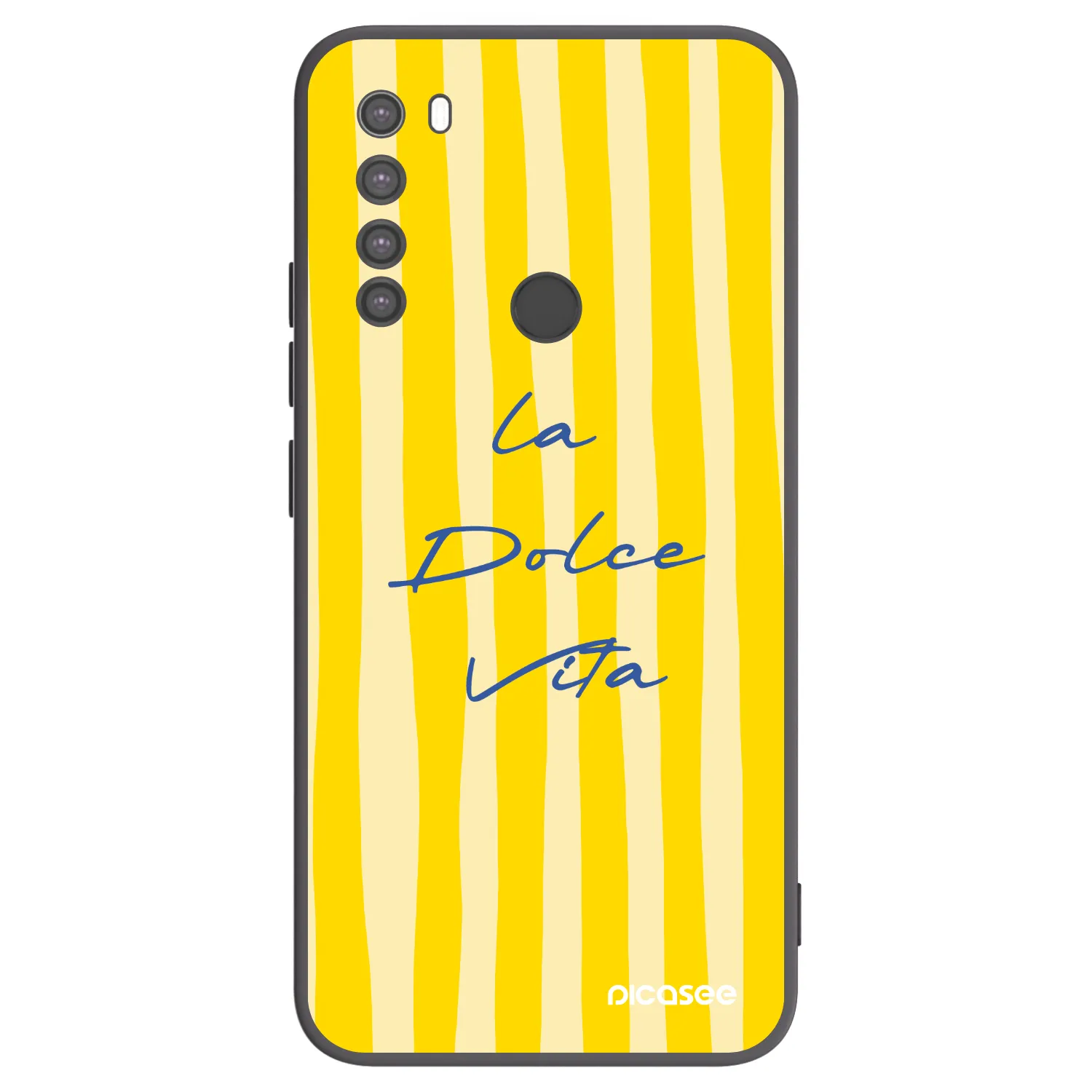 Picasee silikonowe czarne etui na Xiaomi Redmi Note 8 - Ladolcevita