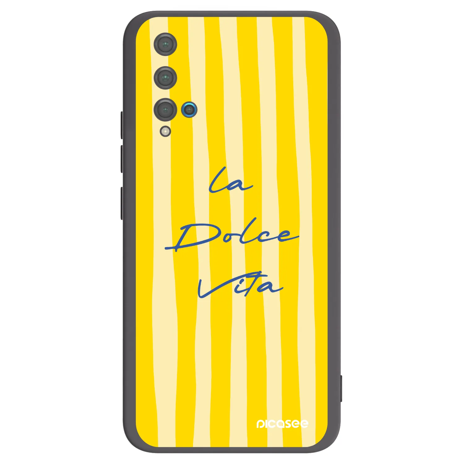 Picasee silikonowe czarne etui na Huawei Nova 5T - Ladolcevita