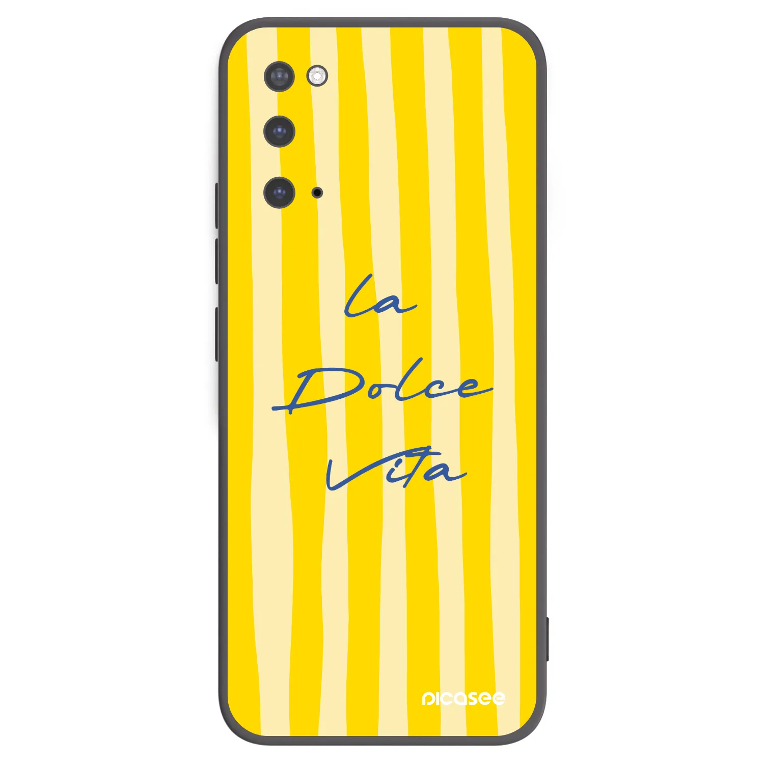 Picasee silikonowe czarne etui na Samsung Galaxy S20 G980F - Ladolcevita