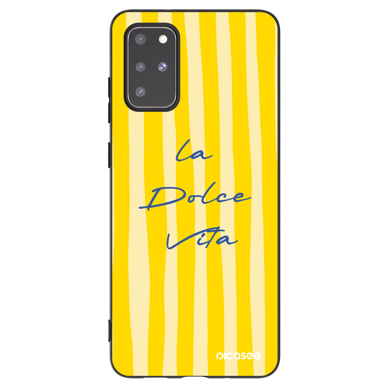 Picasee silikonowe czarne etui na Samsung Galaxy S20+ G985F - Ladolcevita